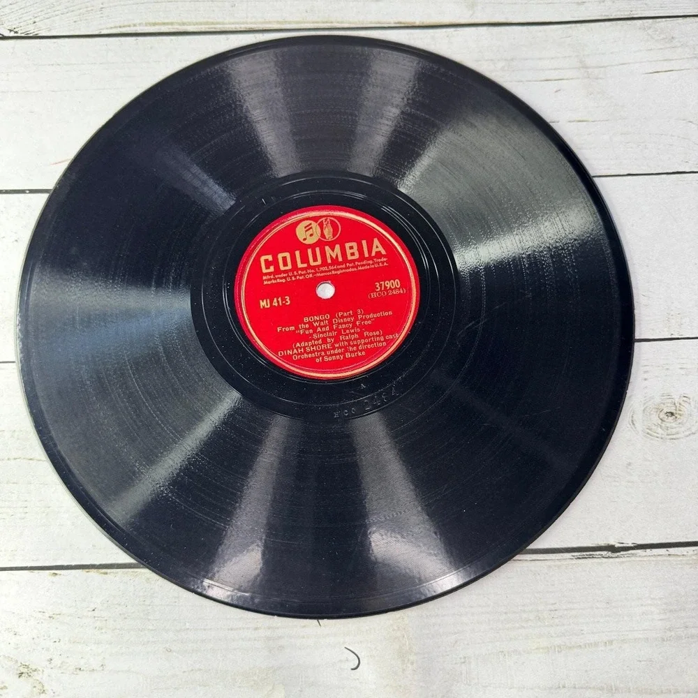 Bongo Walt Disney's Fun and Fancy Free Dinah Shore Columbia Records MJ-41